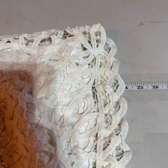 J. Mclaughlin Women's‎ Clarice Lace Cotton Crochet Scallop Blouse White Size XS - Picture 9 of 11